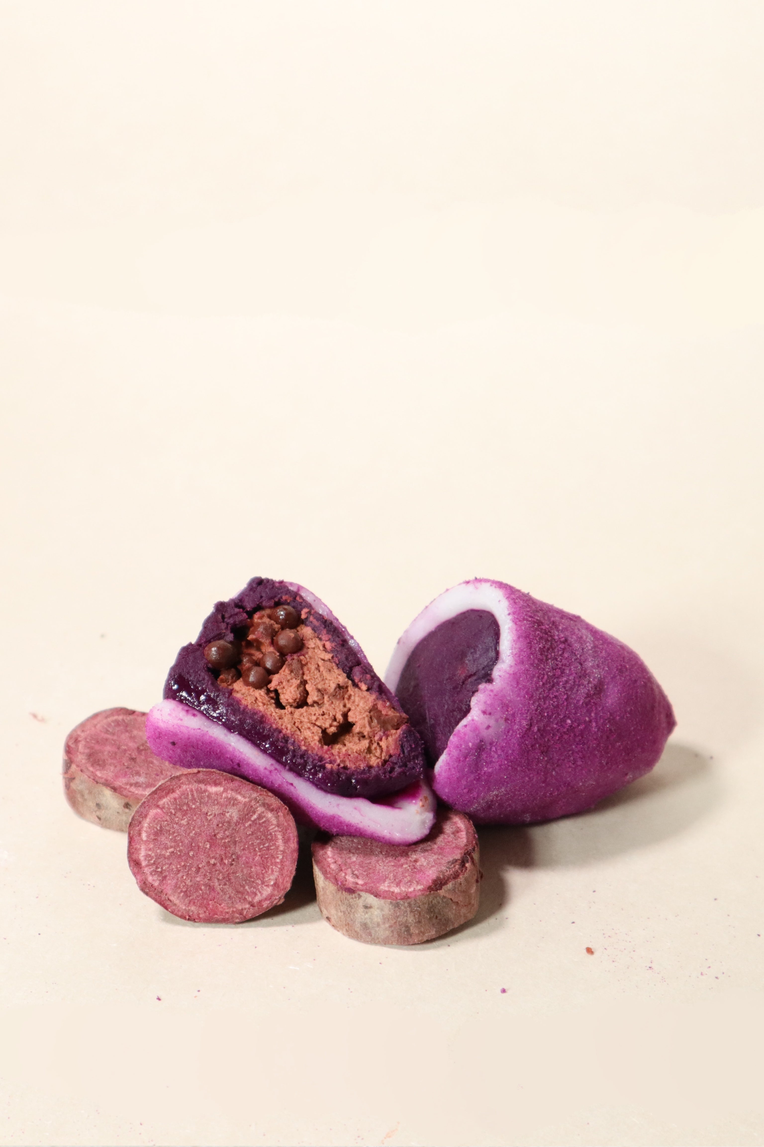 Purple Yam Chocolate Mochi